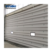 Super Size Windproof Insulated with Rib Industrial Sectional Door