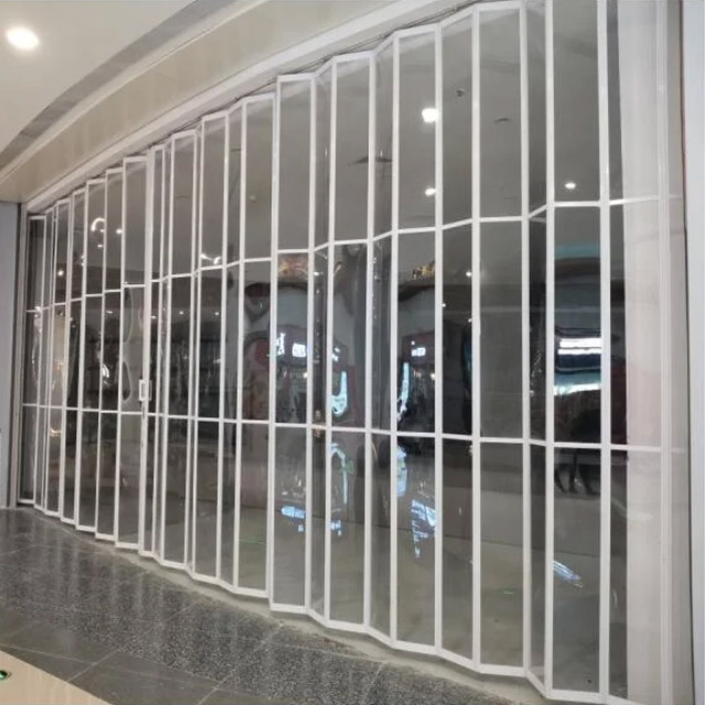 Transparent Crystal PC Folding Door