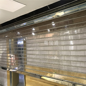 Stainless Steel Transparent Roll Up Door