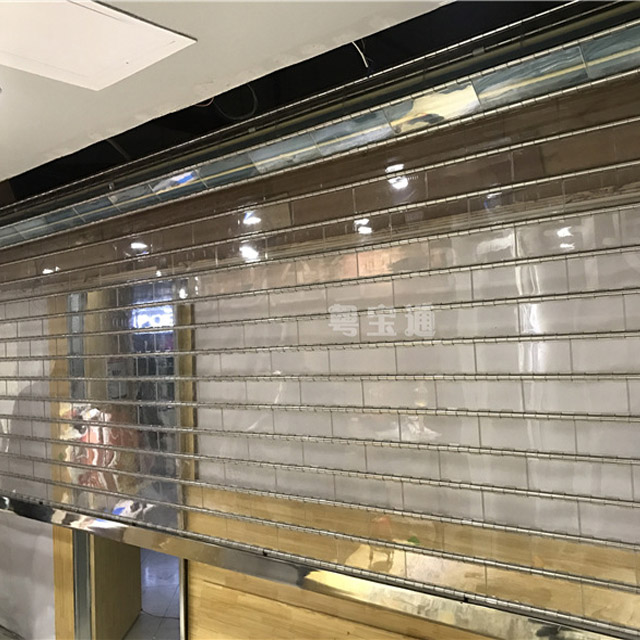 Stainless Steel Transparent Roll Up Door