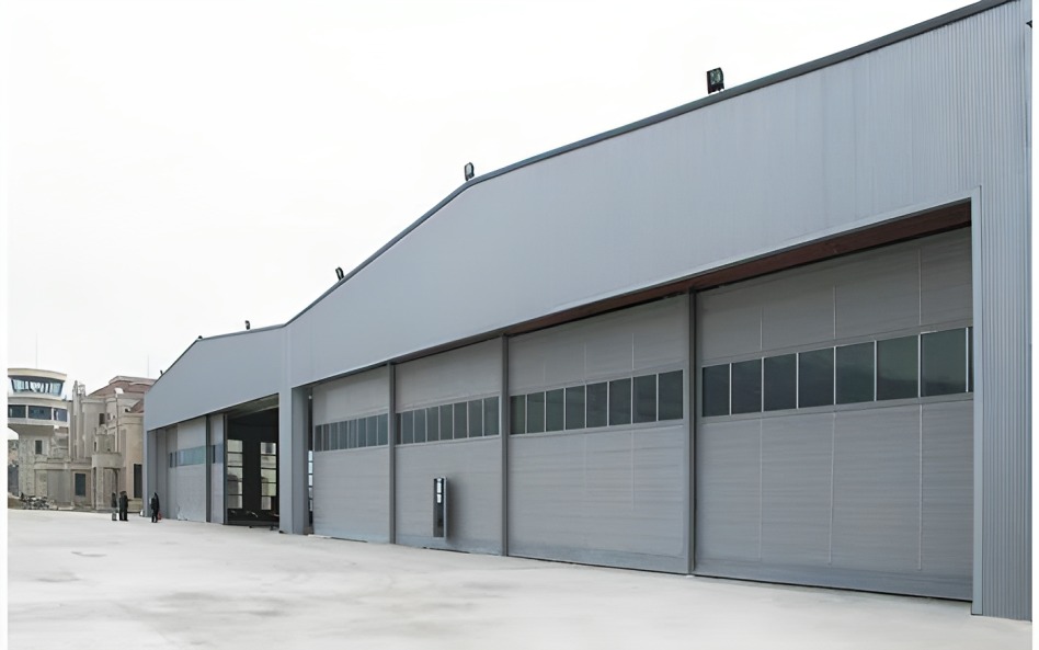 JiaoZuo helicopter hanger door