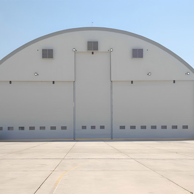 PVC Flexible Fabric Vertical Lifting Hangar Door