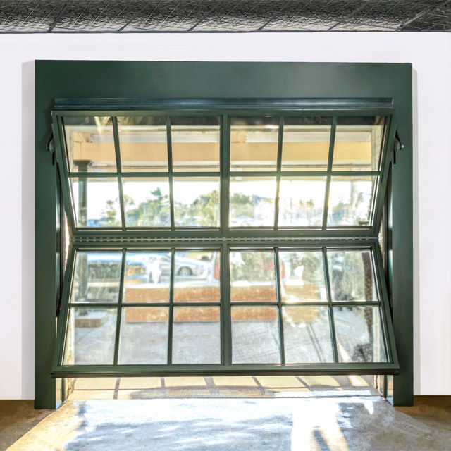 Commercial Vertical Bifold Glass Garage Door