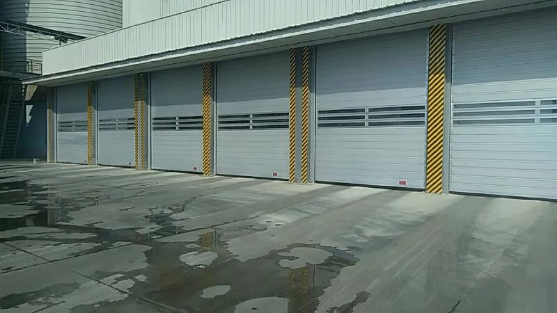 Aluminum spiral high speed door for warehouse