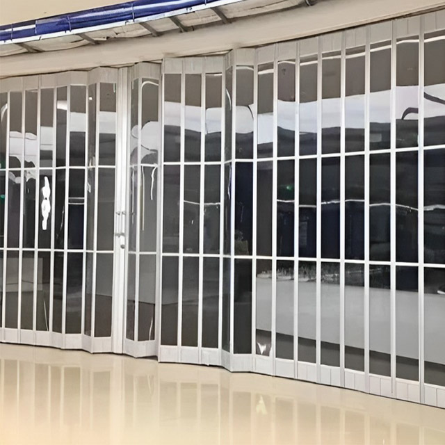 Transparent Crystal PC Folding Door