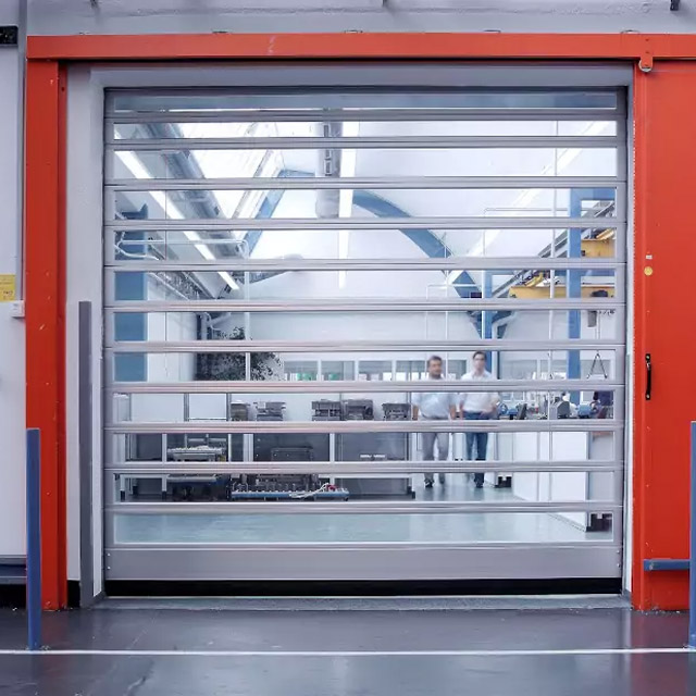 Full View Aluminum Alloy Spiral Rapid Door