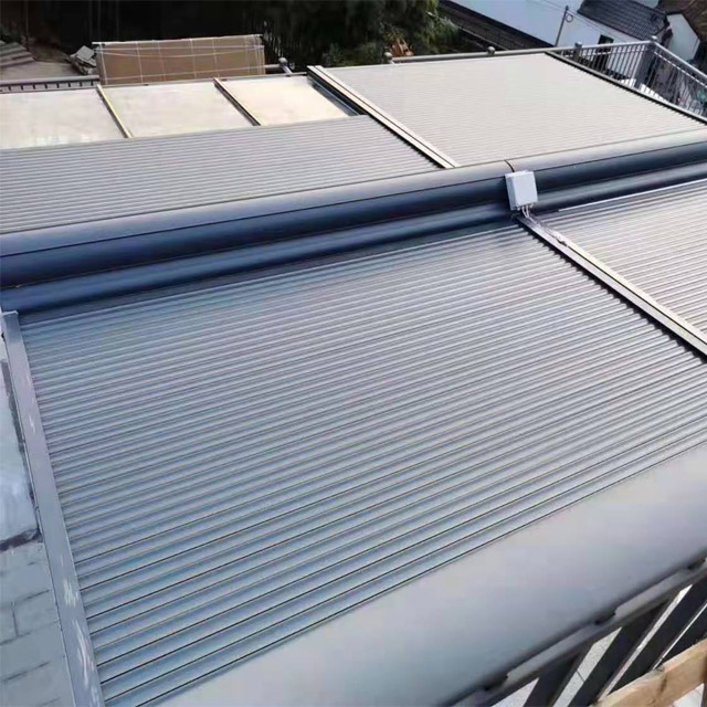 Horizontal Aluminum Alloy Roller Shutter Sunshade Awning