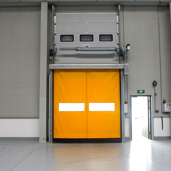 Zipper high speed door for factory