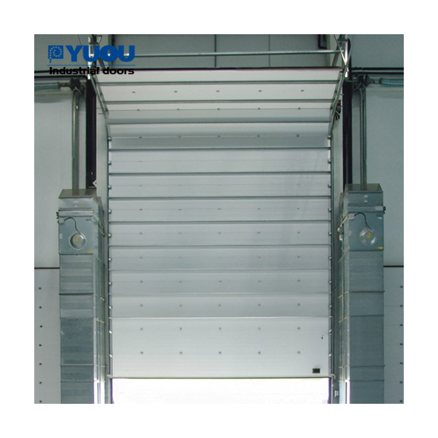 Super Size Windproof Insulated with Rib Industrial Sectional Door