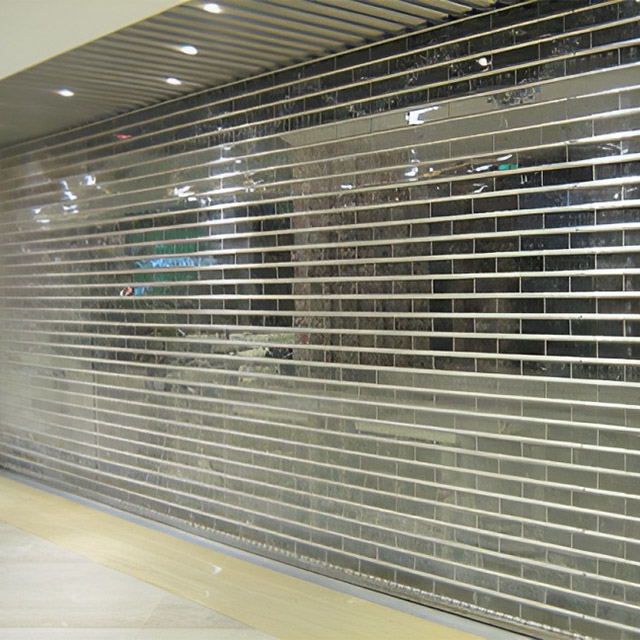 Stainless Steel Transparent Roll Up Door