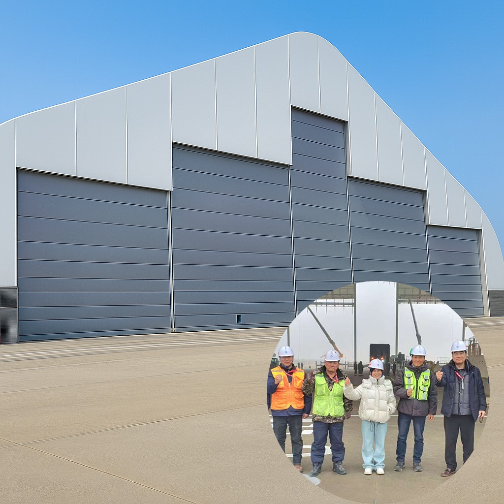 PVC Fabric Vertical Lifting Hangar Door