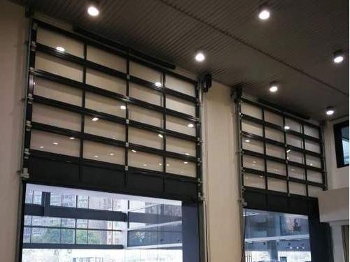 glass sectional door