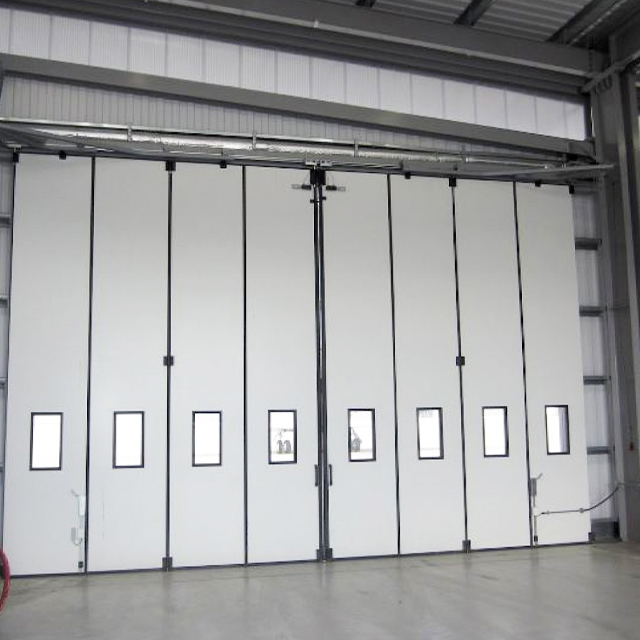 Industrial folding door