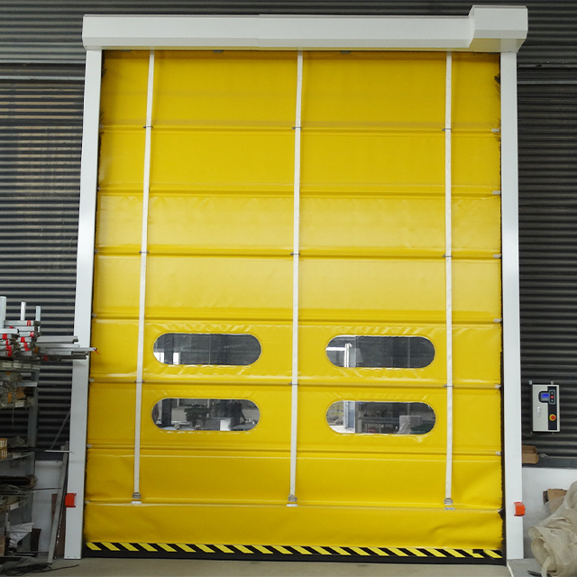 Stacking high speed door