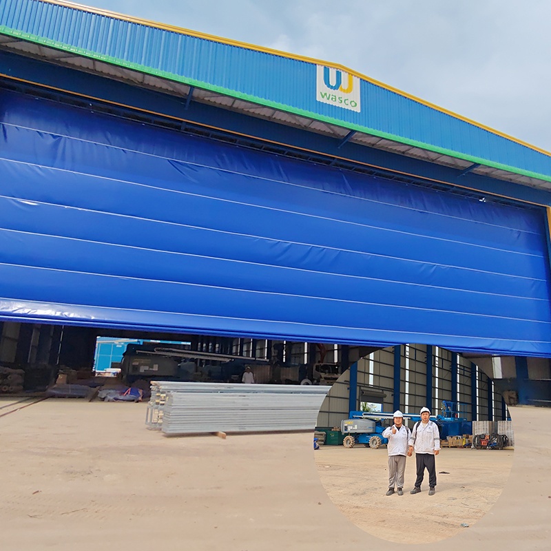 PVC Fabric Vertical Lifting Hangar Door