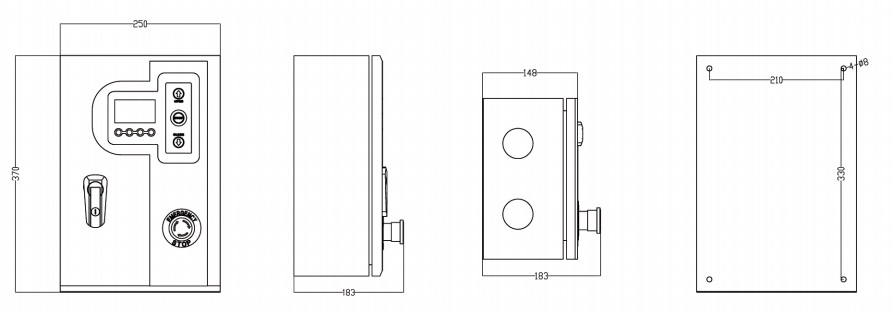 750W high speed door motor controller