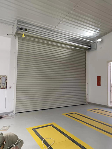 Steel roll up door