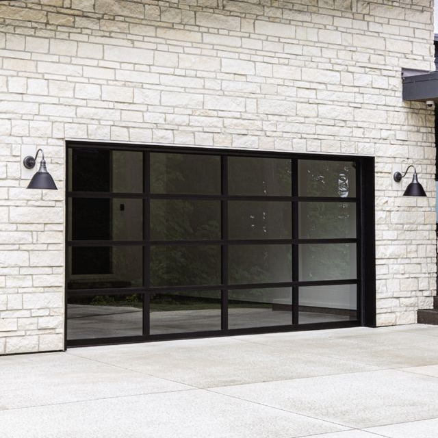 glass garage door