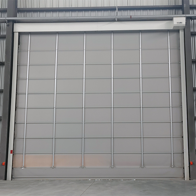 Stacking high speed door