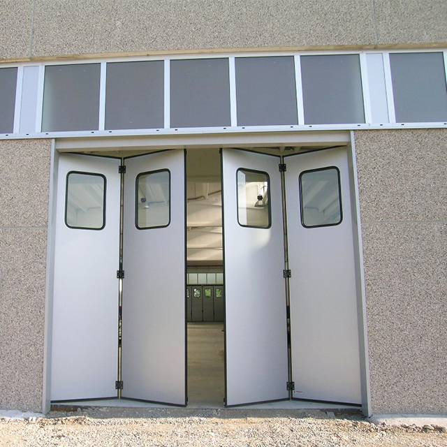 Industrial folding door